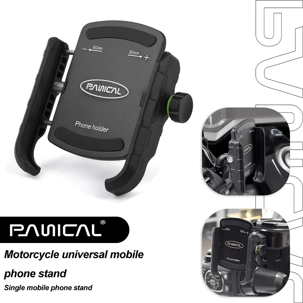 PANICAL Motorcycle Mobile Phone Holder Universal GPS Holder Navigation Holder Shock Absorbing Mobile Phone Holder Accessories