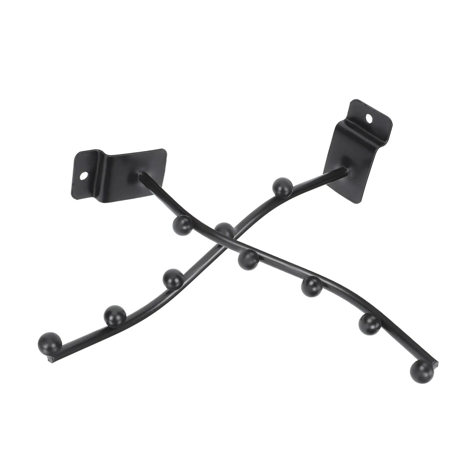 

2 Pcs Groove Plate Flute Rack Chopping Board Holder Hanging Bracket Stand Horizontal Iron Oboe Saxophone Wall