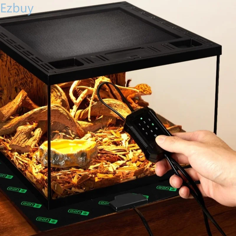 Reptile Terrarium Heating Mat Temperature Control Waterproof Heat Mat Thermostat Lizard Turtle Heat Pad Reptile Heater Equipment
