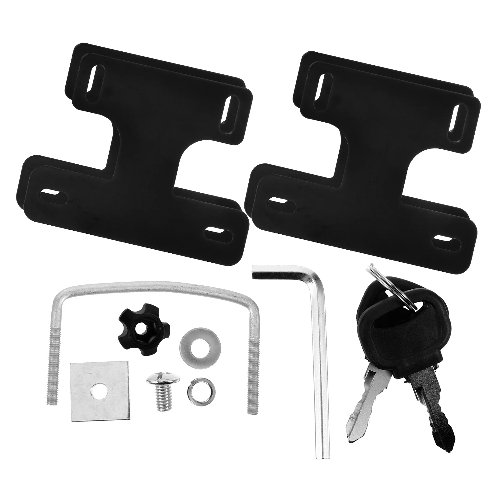 

4 Pcs The Car Roof Rack Clamps for Crossbars Clips Rail Luggage Topper Black Hanger