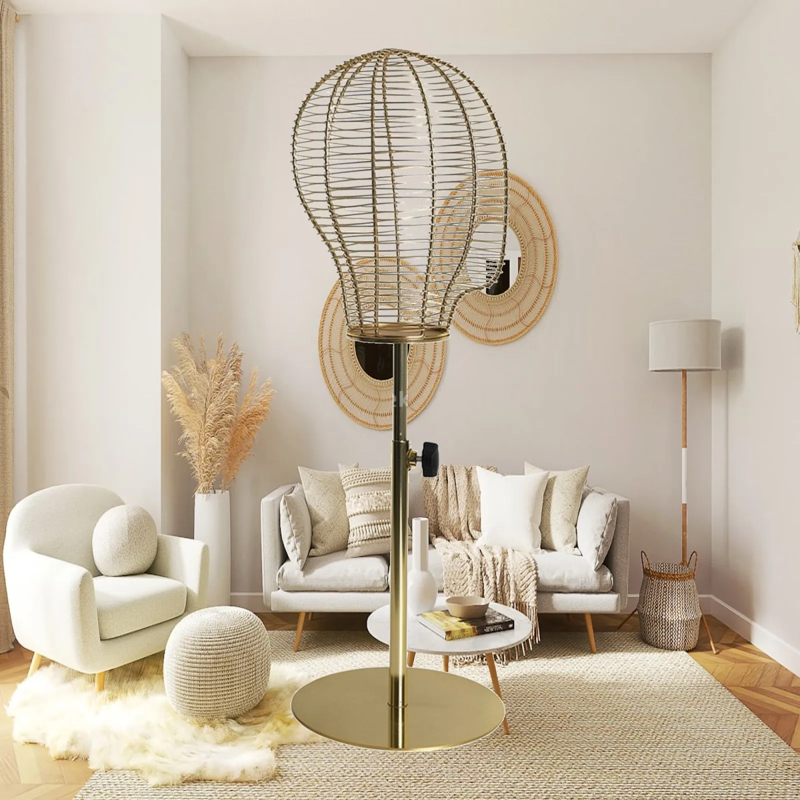 adjustable-height-metal-hat-display-stand-for-headwear-organizer-with-mannequin-head-and-round-base