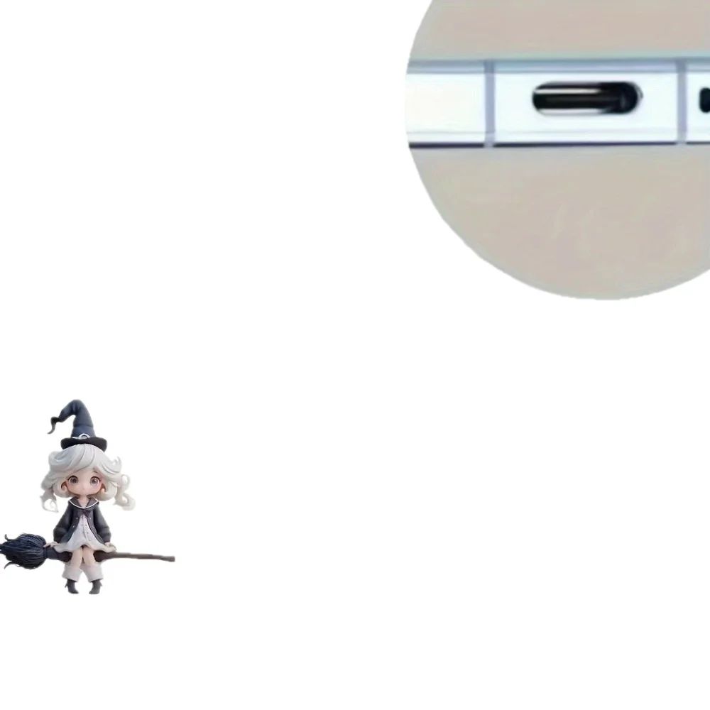 New Crystal Dream Witch Design Phone Dust Plug for iPhone Type-C Mobile Car Decoration Accessories Chinese Manufacturer