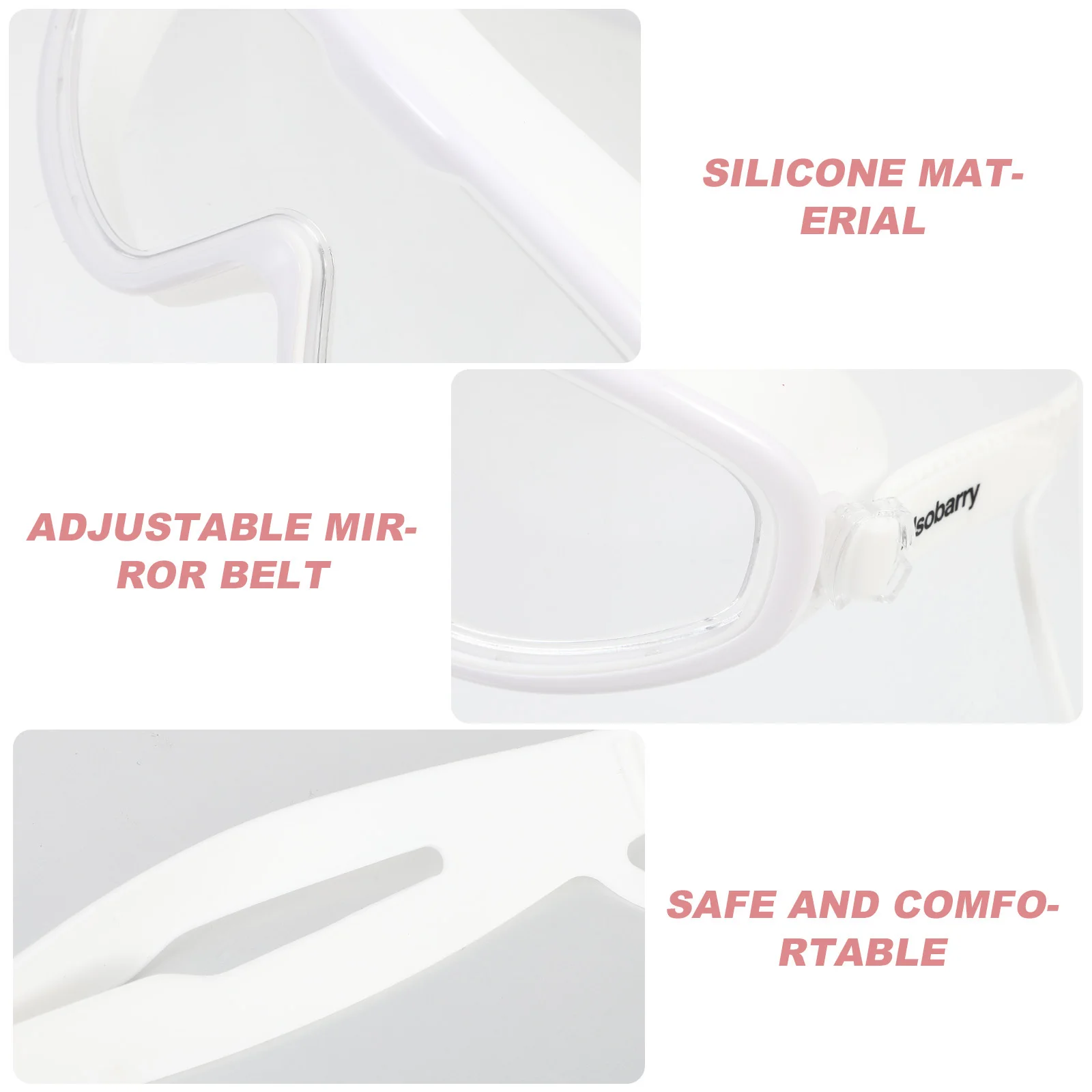 1 زوج نظارات السباحة المهنية مقاوم للماء مكافحة الضباب سيليكون نظارات السباحة إطار كبير قابل للتعديل عدم الانزلاق الكبار ملابس السباحة