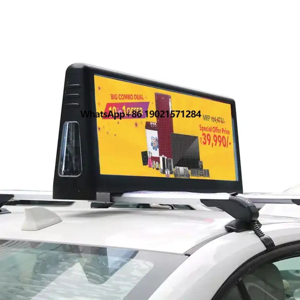 

Led Taxi Lamp Car Roof Advertising Taxi LED Screen Message Display Waterproof Outdoor Programmable Scrolling Taxi Top LEDDisplay