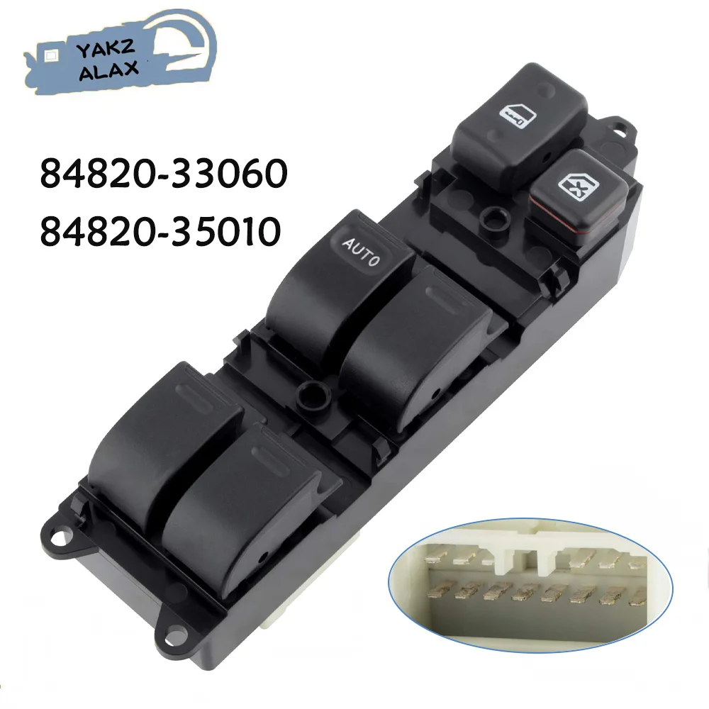 Electric Master Power Window Control Switch Button for Toyota Camry Tercel Corolla 4Runner Lexus LX45 84820-33060 84820-35010