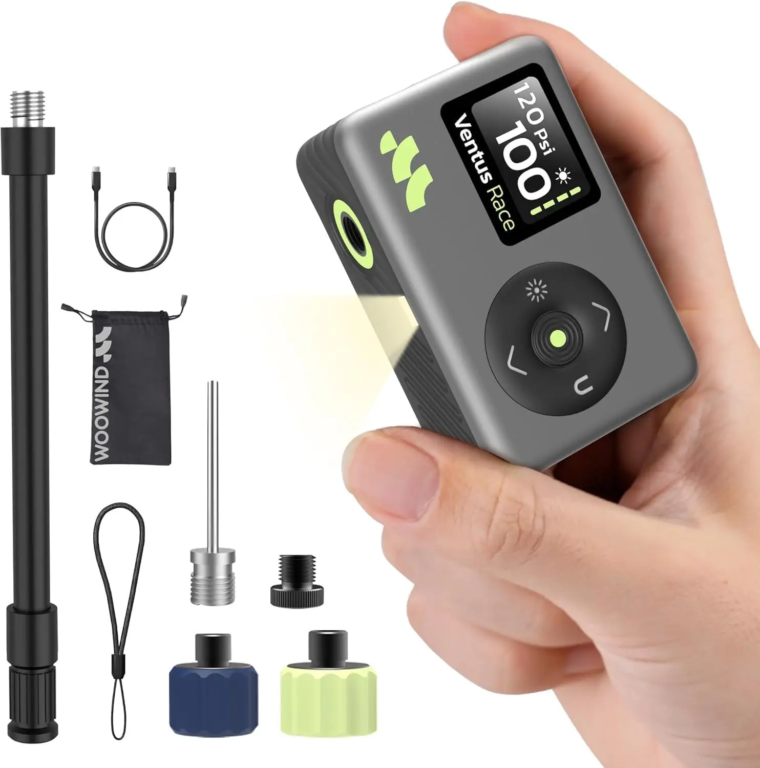 

Mini Bike Pump 25s Fast Inflation 120 PSI Bicycle Tire Pump with Gauge Presta Schrader Dunlop Valve for Road City MTB