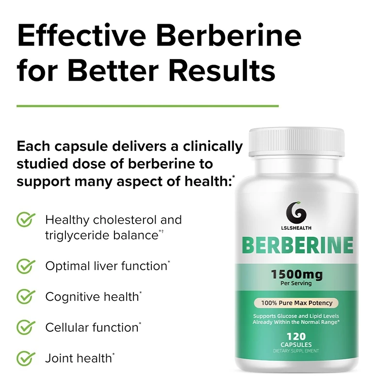 Premium Berberine HCL 1500mg - Berberine HCI Root Supplements Pills - Immune System, Healthy Weight Management