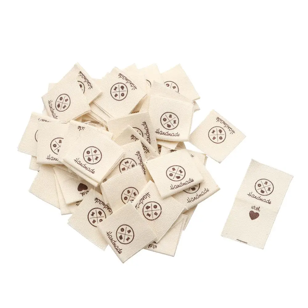 

50 шт. DIY ножницы для овец с мультяшным рисунком тканевые этикетки для одежды бирки для одежды ручной работы с любовью швейные аксессуары