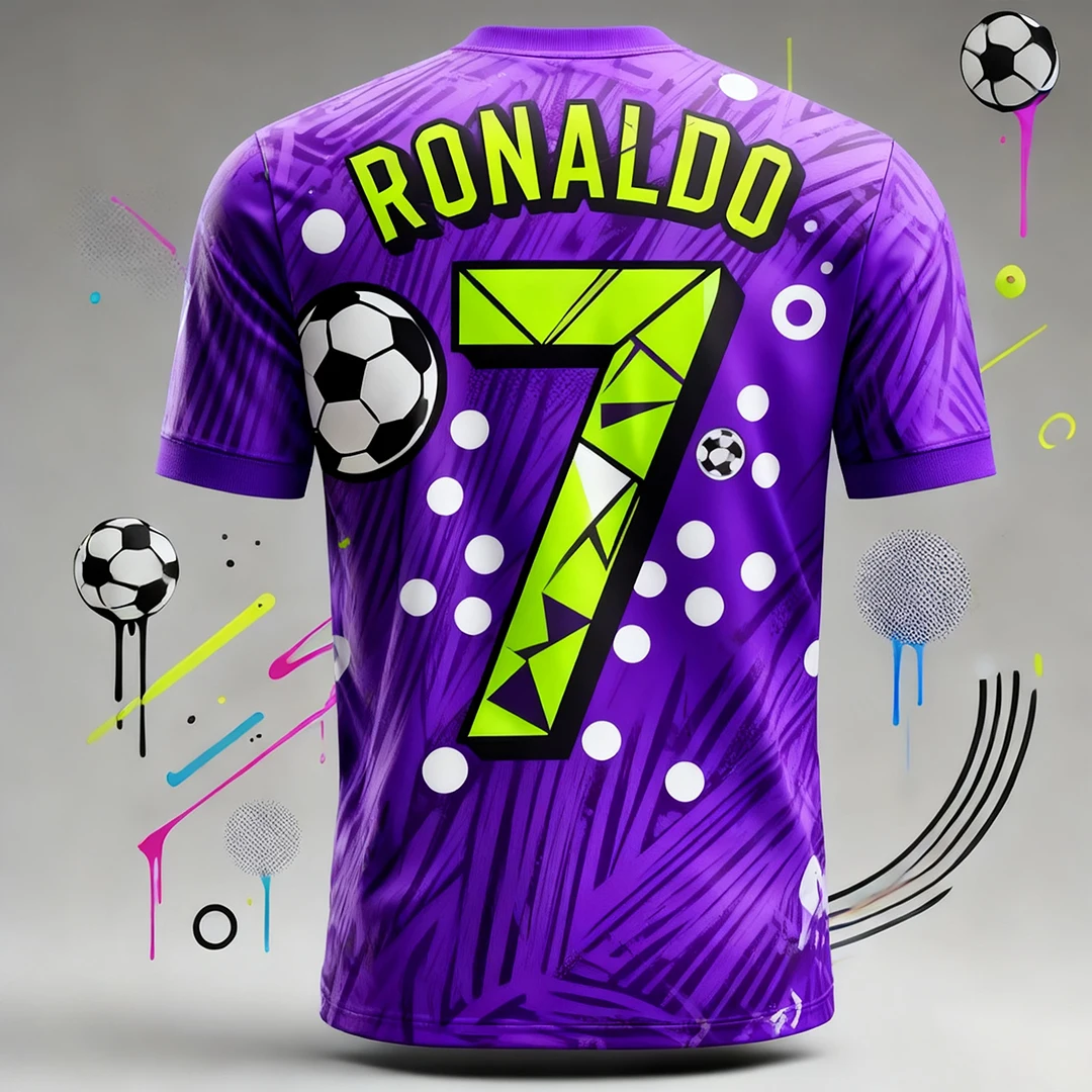 قمصان كرة القدم، تصميم إبداعي سريع الجفاف وجيد التهوية للرياضات الخارجية، إصدار خاص من قمصان كرة القدم #1