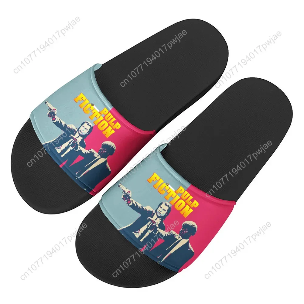 Pulp Fiction Slippers Home Water Shoes John Travolta Mens Womens Summer Slipper Street Indoor Outdoor Shower light Pool Sandals