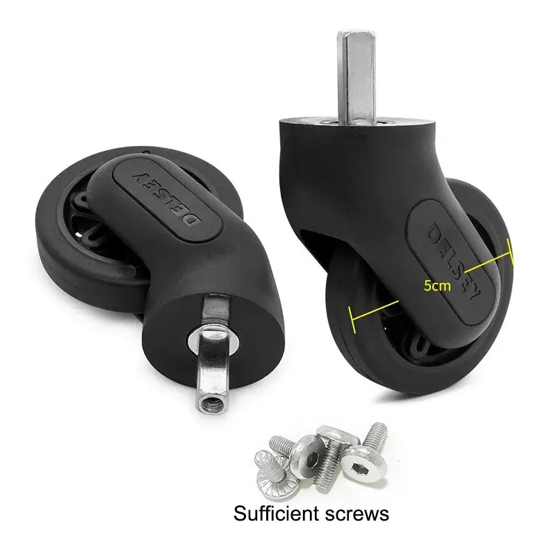 DELSEY Luggage Wheels Replacement 3840 3841 with Delsey Handle Bearings Screws Accessories Set