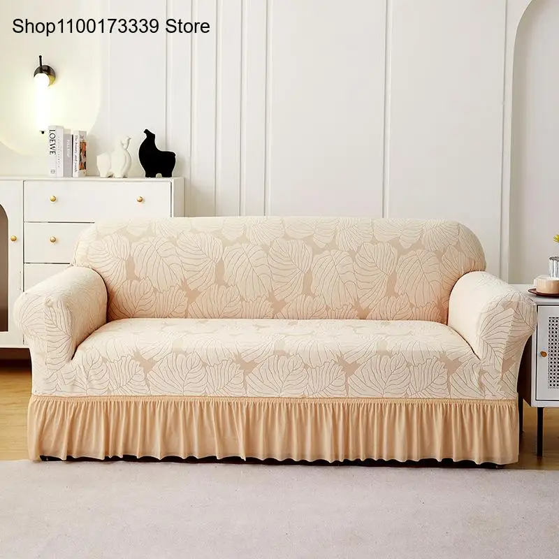 Elastic Universal Sofa Cover Fully Wrapped Tightly Wrapped Anti Slip Armrest Sofa Towel Hat Home Decor