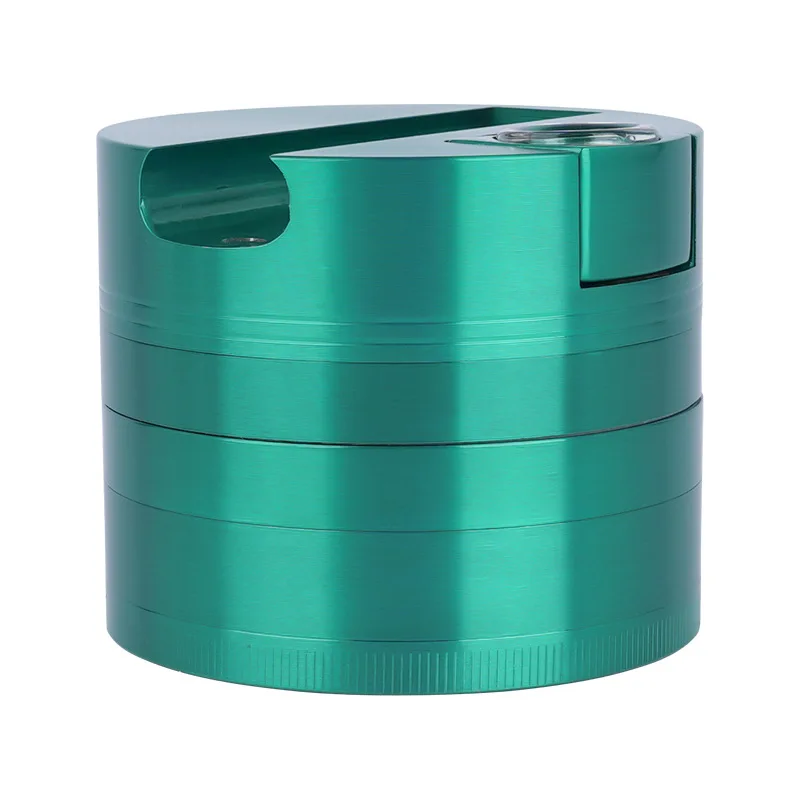 75mm Zinc Alloy Cigarette Herb Grinder 5 Layer Metal Grinder with Groove Spice Miller Crusher Smoke Accessories