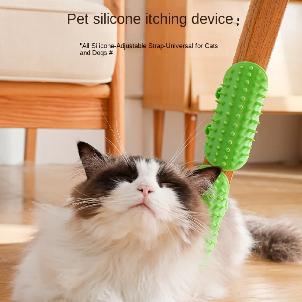 Kitten Hair Removal Brush Cat Scratcher Pet Table Chair Leg Scrubber Cat Care Tool Cats Scratching Massager