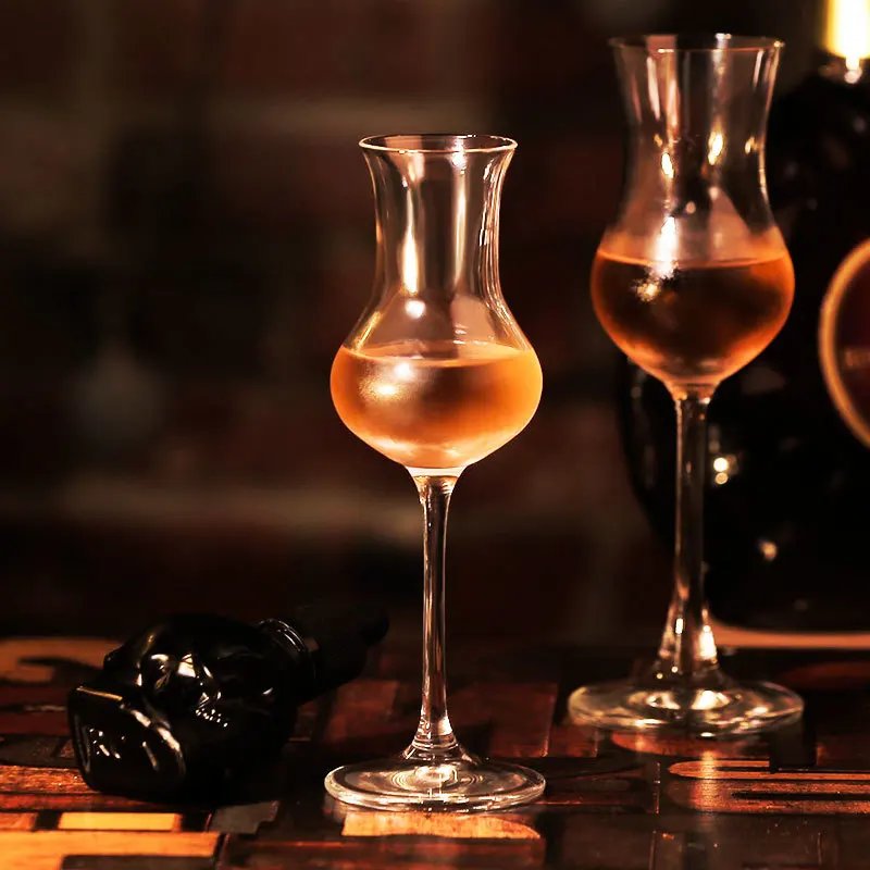 2 Pcs Lot Tulip ISO Whisky Tasting Goblet Cognac Brandy Snifter Handmade Crystal Whiskey Glass Cheap Liqueur Glasses Wine Cup
