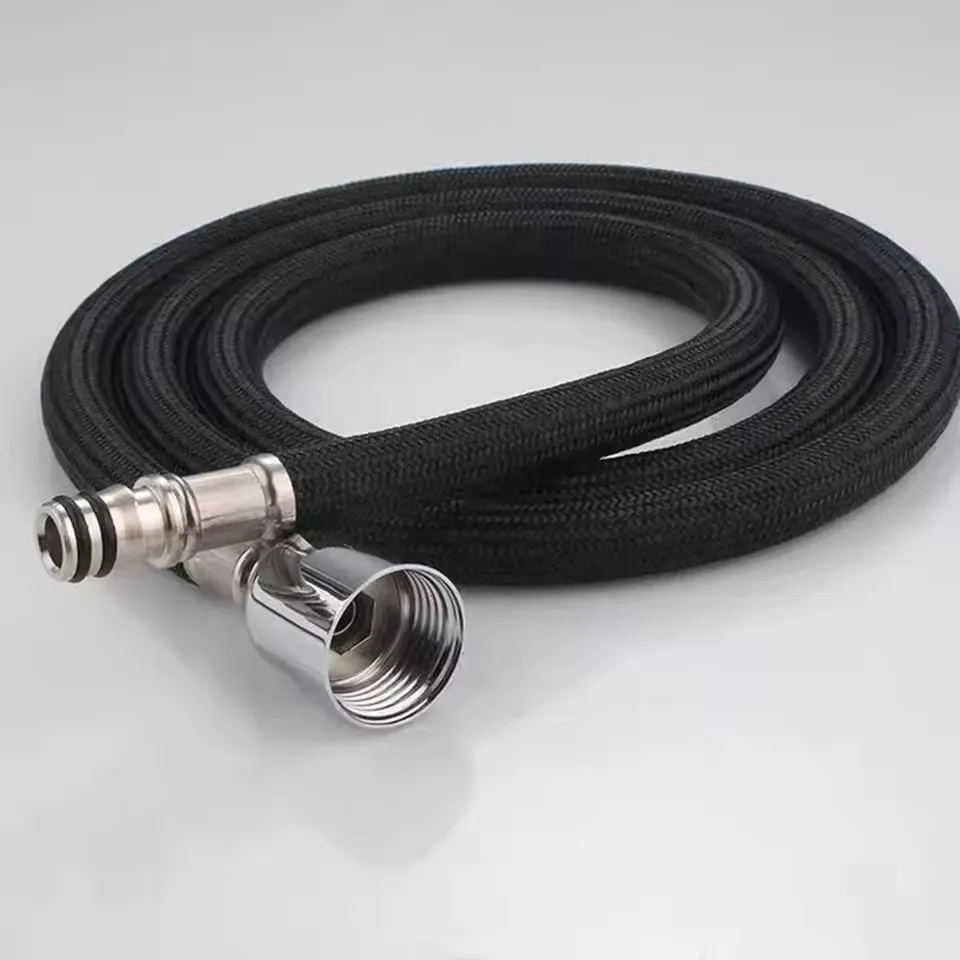 1.5 M Kitchen Faucet Hose 360° Rotation Pull Out Replacement Faucet Hose Nylon Braided Shower Hose Kitchen Accessories