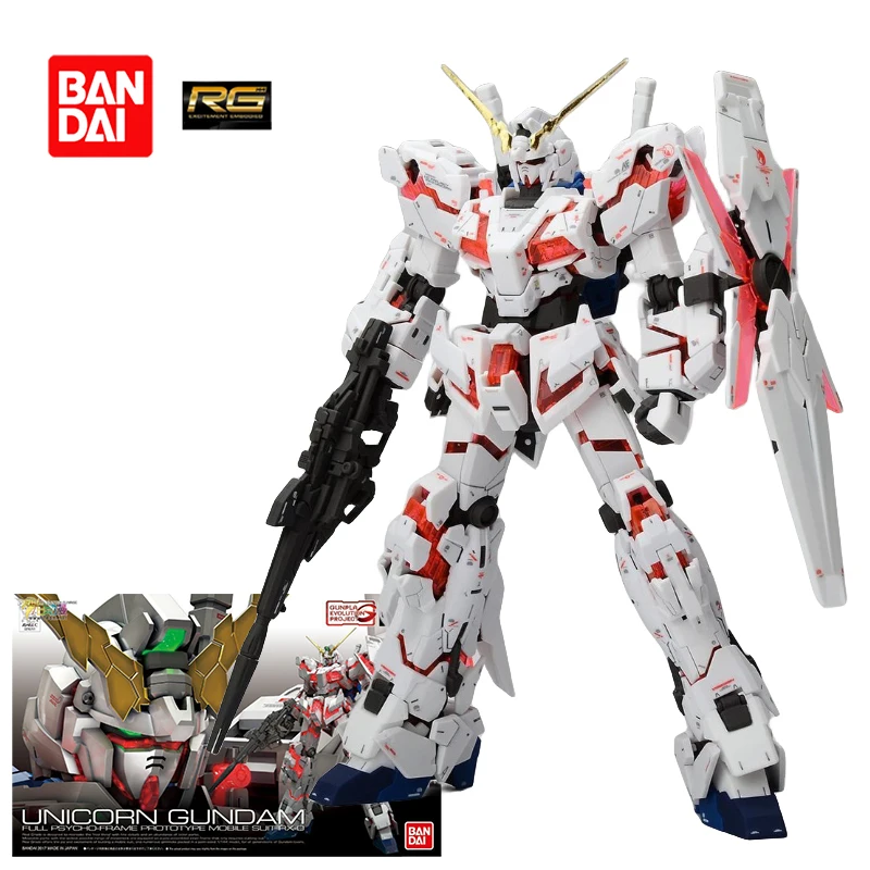 Bandai RX-0 UNICORN Gundam Action Figure RG UNICORN Gundam