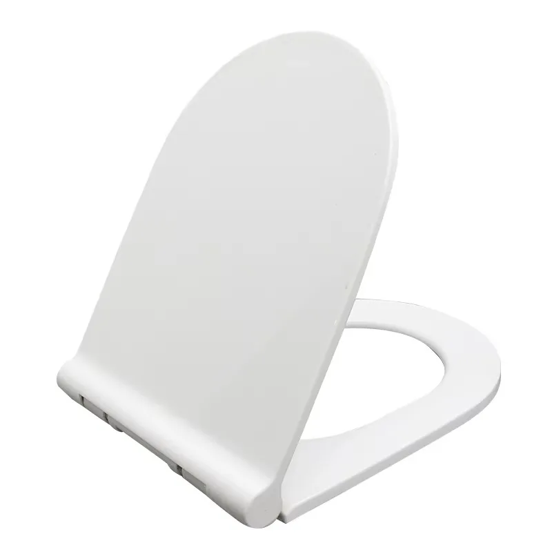 STLF High Quality  Elongated Easy Installation Seat Heating Thermostatic Soft Close Plastic White Toilet Seat Cover