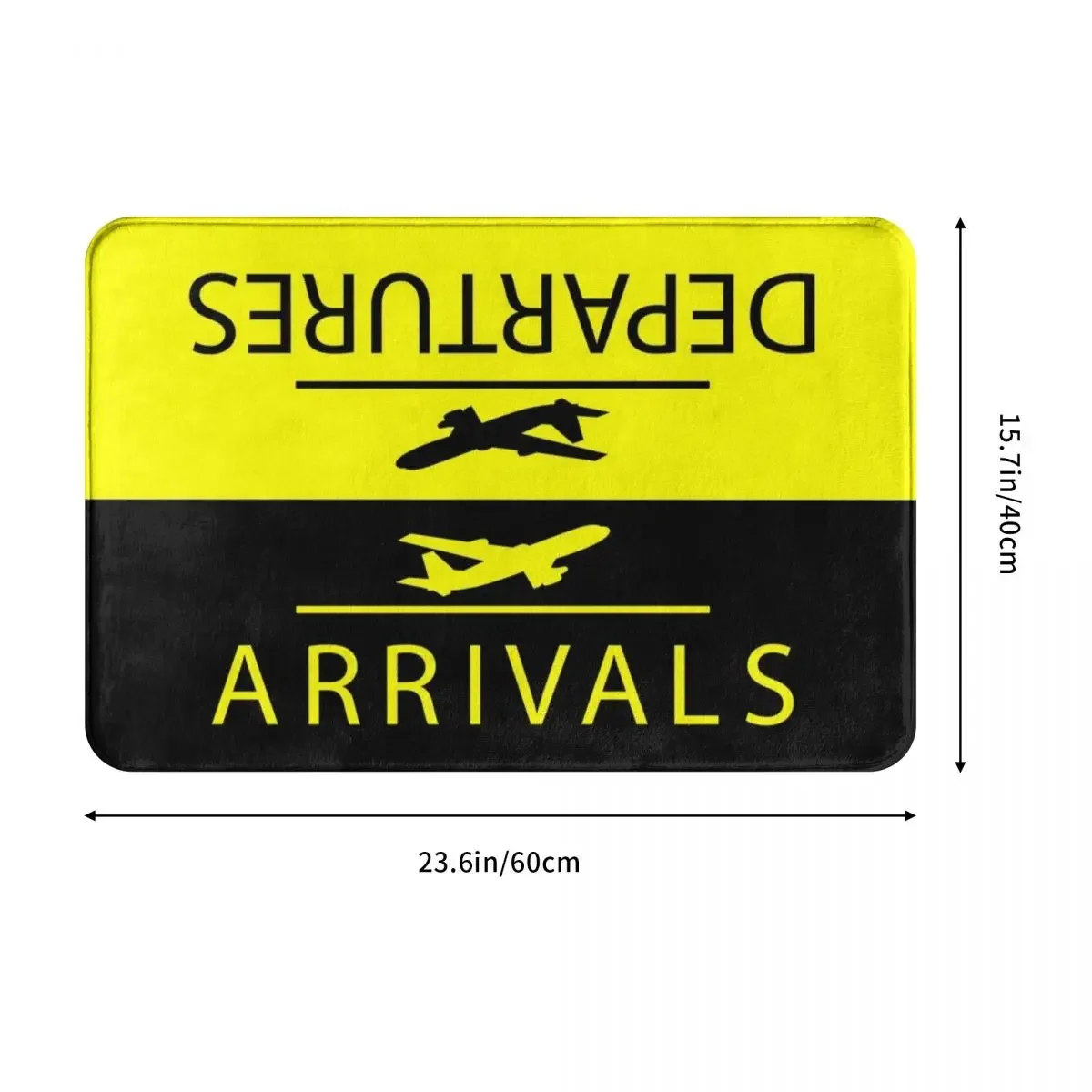 Aviation Departures Arrivals Doormat Rug carpet Mat Footpad Polyester Anti-slip Water oil proof Kitchen Bedroom balcony toilet