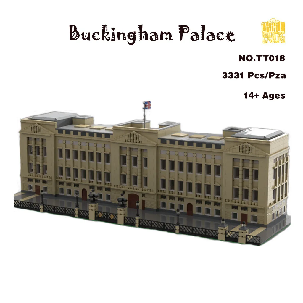 

MOC TT018 Buckingham Palace 1:114 Scale Model With PDF Drawings Building Blocks Bricks Kids DIY Toys Birthday Christmas Gifts