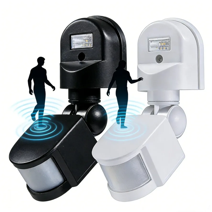 Motion Sensor LED Light 85-265V Automatic Infrared PIR Infrared Detector 180 Degree Rotating Outdoor Timer Switch Motion Sensor