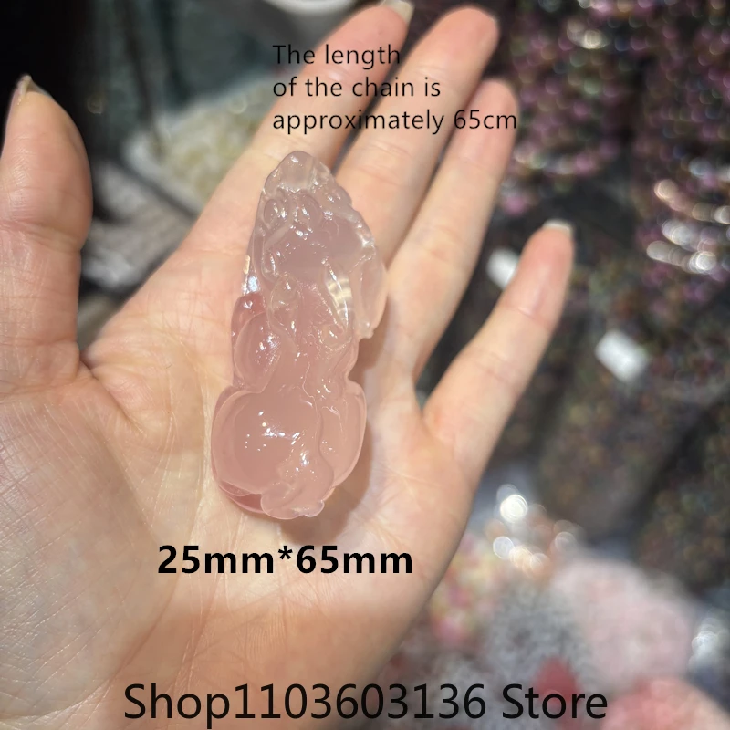 

UV Reactive Ancient Chinese Mythical Beast Pishou Amulet Stone Natural Animal Pendant Statue Lucky Stone Gift Necklace