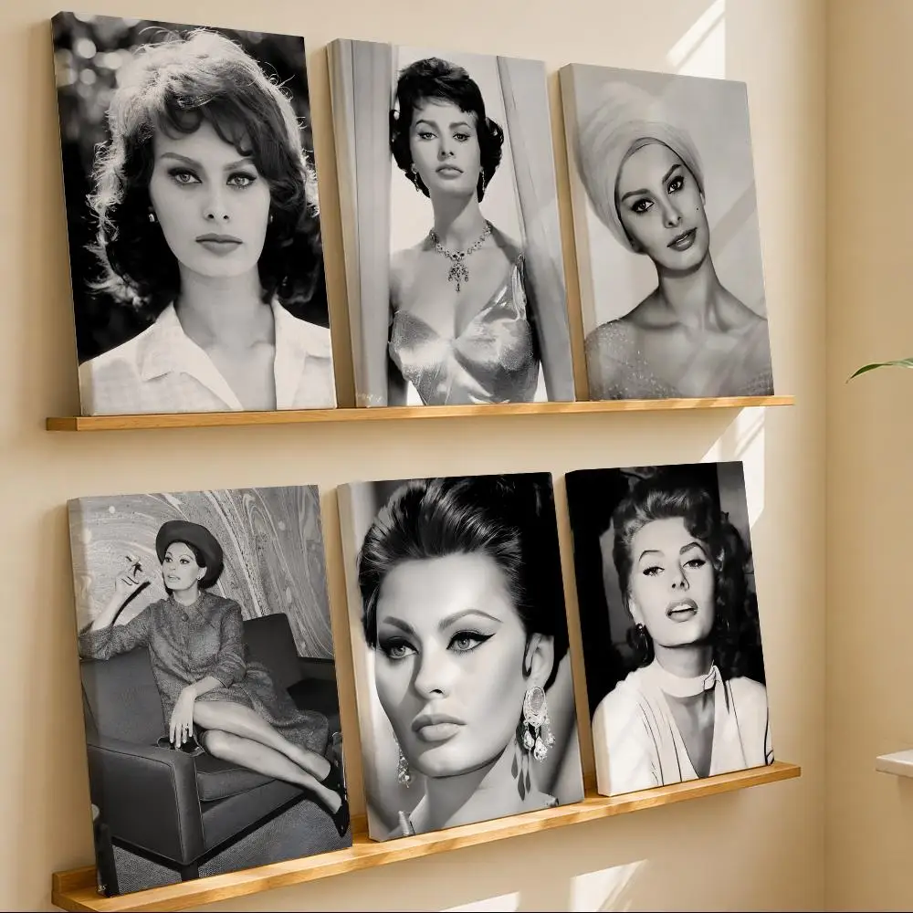 Classic Actress S-Sophia LorenS Framed Wall Painting Framed Poster Wall Decor – Complements Any Wall Ambiance