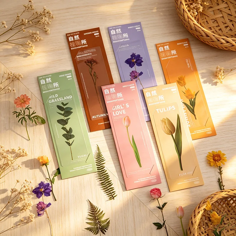 5PCS Book Marks for Books Bookmark Separator Books Travelers Notebook Accessories PVC Book Mark Page School Supplies SQ06