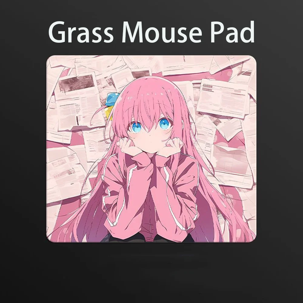 Photovoltaic Glass Mouse Pad Tempered Upgrade Smooth FPS Game & Office Anime Theme Game Specific Mouse Pad Desk Mat Sweet Girl