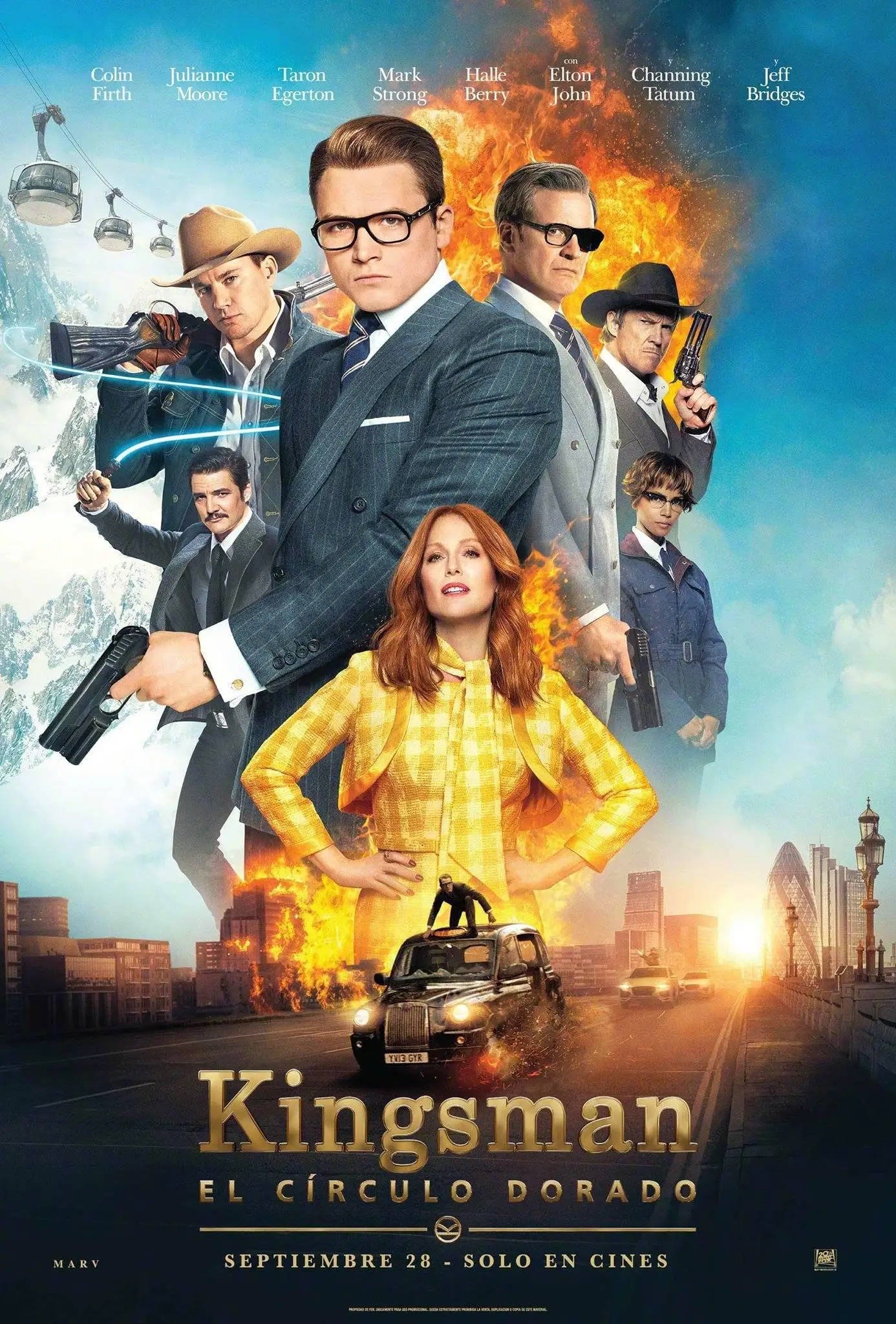 Film Kingsman: The Golden Circle (2017) POSTER Wandkunst Huisdecoratie schilderij