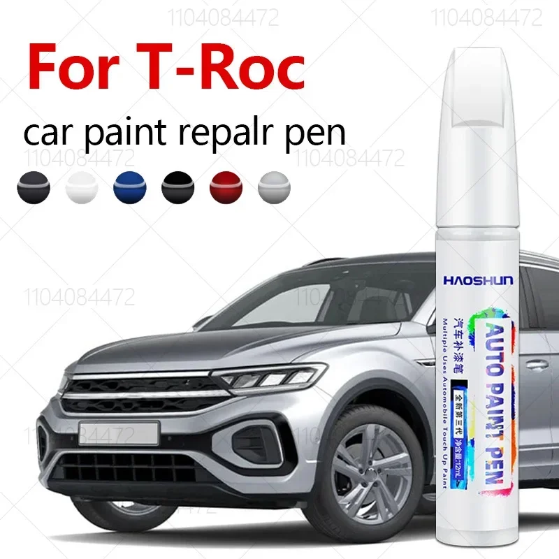 Paint Repair Brush Touch Up Scratch Remover DIY Auto Accessories Black White Gray Blue silver For Volkswagen T-Roc 2017-2025 A1