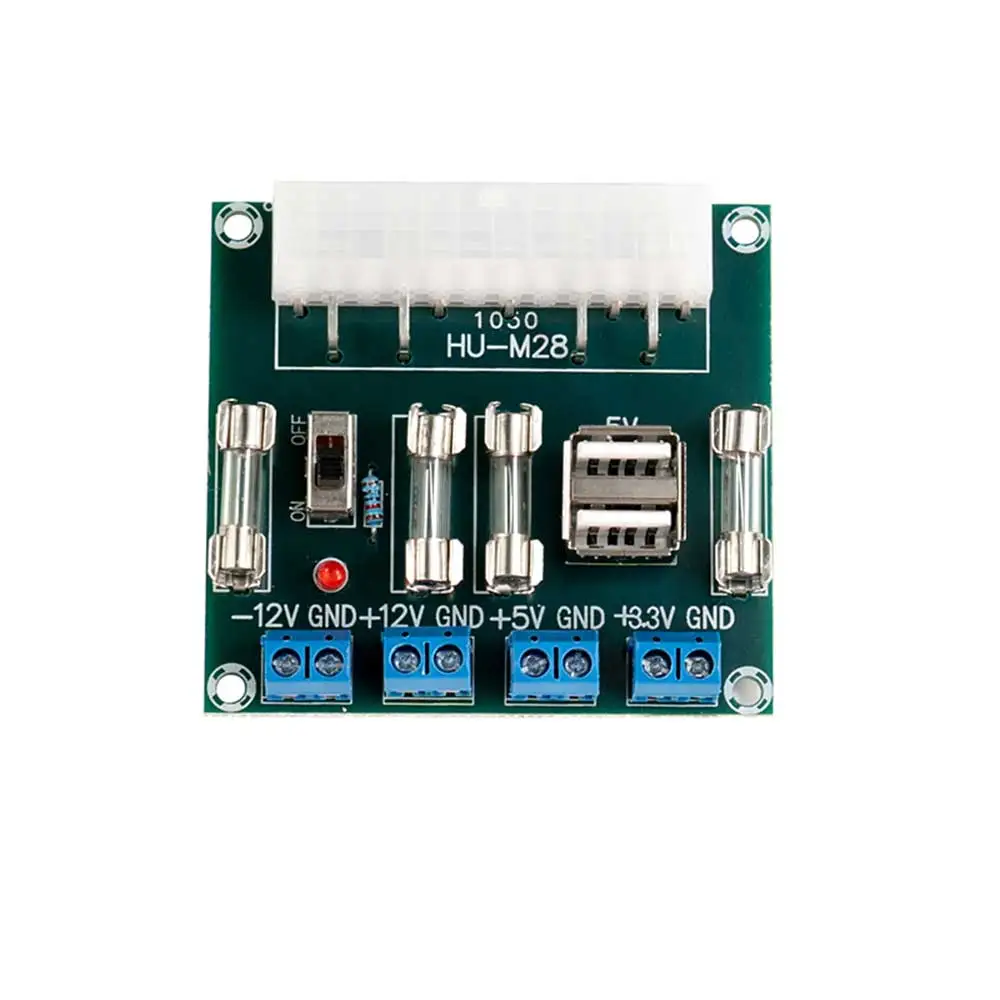 HU-M28W Desktop Computer Power Adapter Board Atx Power Board Lead-out Module Power Output Terminal Computer Power Adapter Board