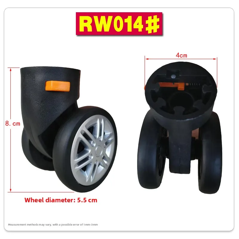 Universal Wheel Luggage Cart Travel Bag Wheel Roller Suitcase Foot Wheel Bag Slide Wheel Demountable Wheel 014 Tool Box Wheel