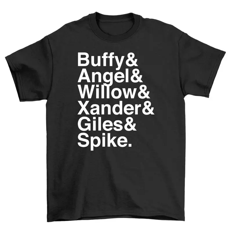 Buffy Willow Xander T shirt Funny Squad Goals Design 100 Cot