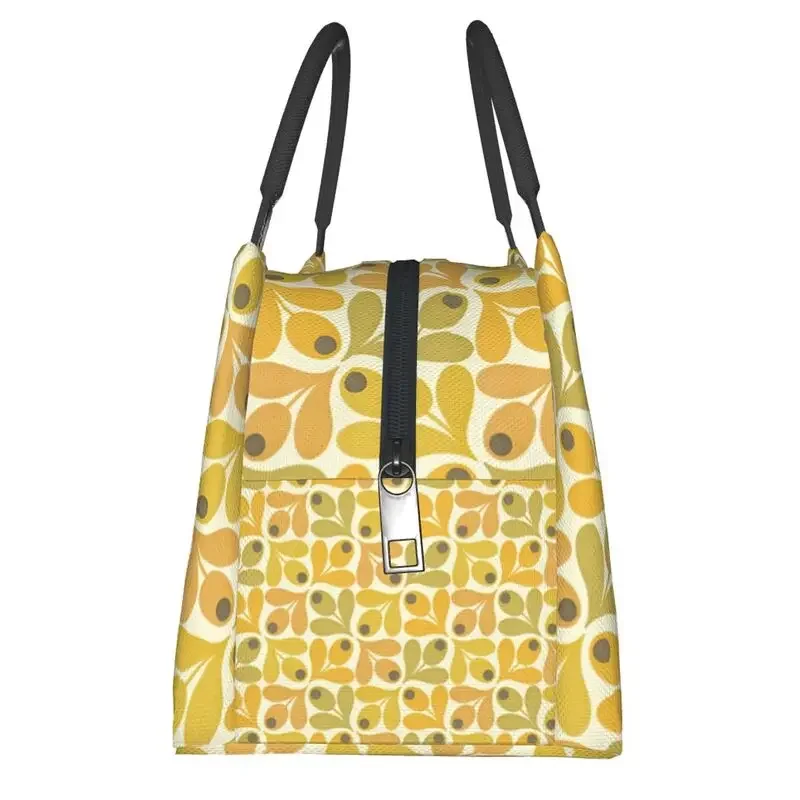 Orla Kiely Borse per il pranzo isolate termicamente floreali Borsa per il pranzo con fiori scandinavi da donna per contenitore per alimenti da