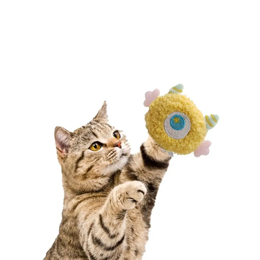 Catnip Toys Soft Cat Teeth Grinding Toy Plush Colorful Cat Chewing Toy Bite Resistant Interactive Cat Plush Toys Teeth Cleaning
