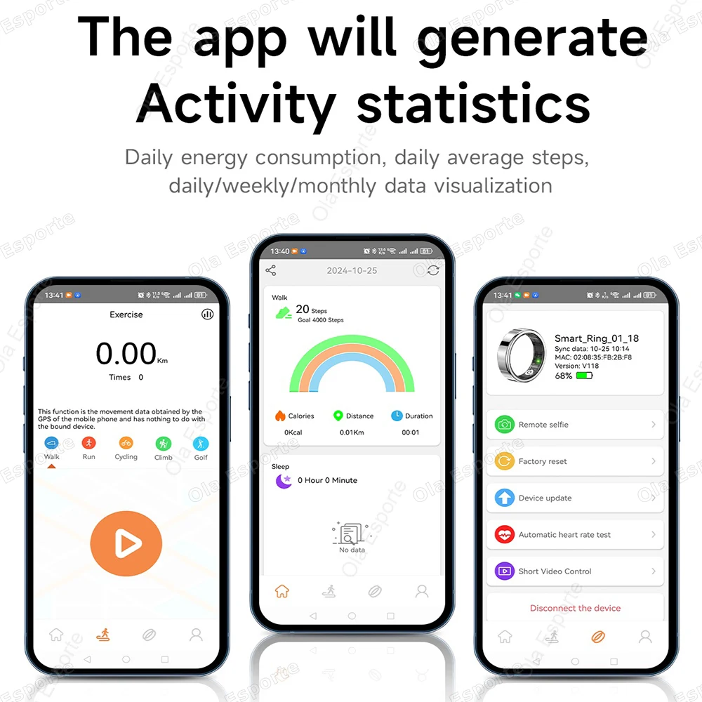 New Smart Ring Bluetooth 2026 Waterproof Lightweight Heart Rate & Blood Oxygen & Sleep Monitoring Men Women Gift For Android IOS