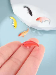 5pcs Set - Resin Koi Carp Fishbowl Statue -Perfect Decor for Fish Tank, Aquarium, Garden, Yard. Porch, Balcony & Patio