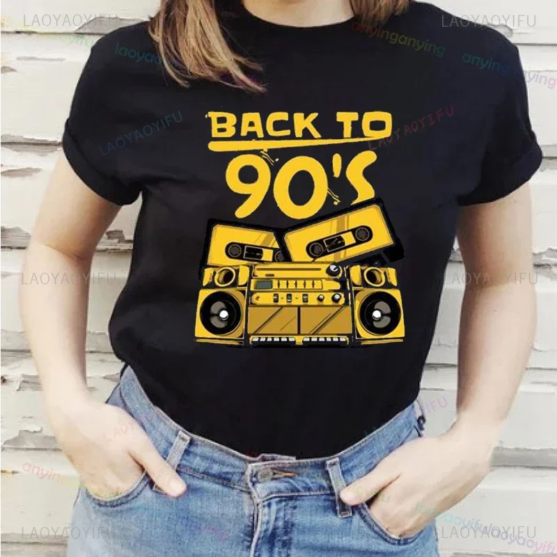 Y2k Back To 90s I Love 90 T-shirt Born in The 80's But 90's Made Me Shirts Vintage for Birthday Party Gift Men Women Clothing