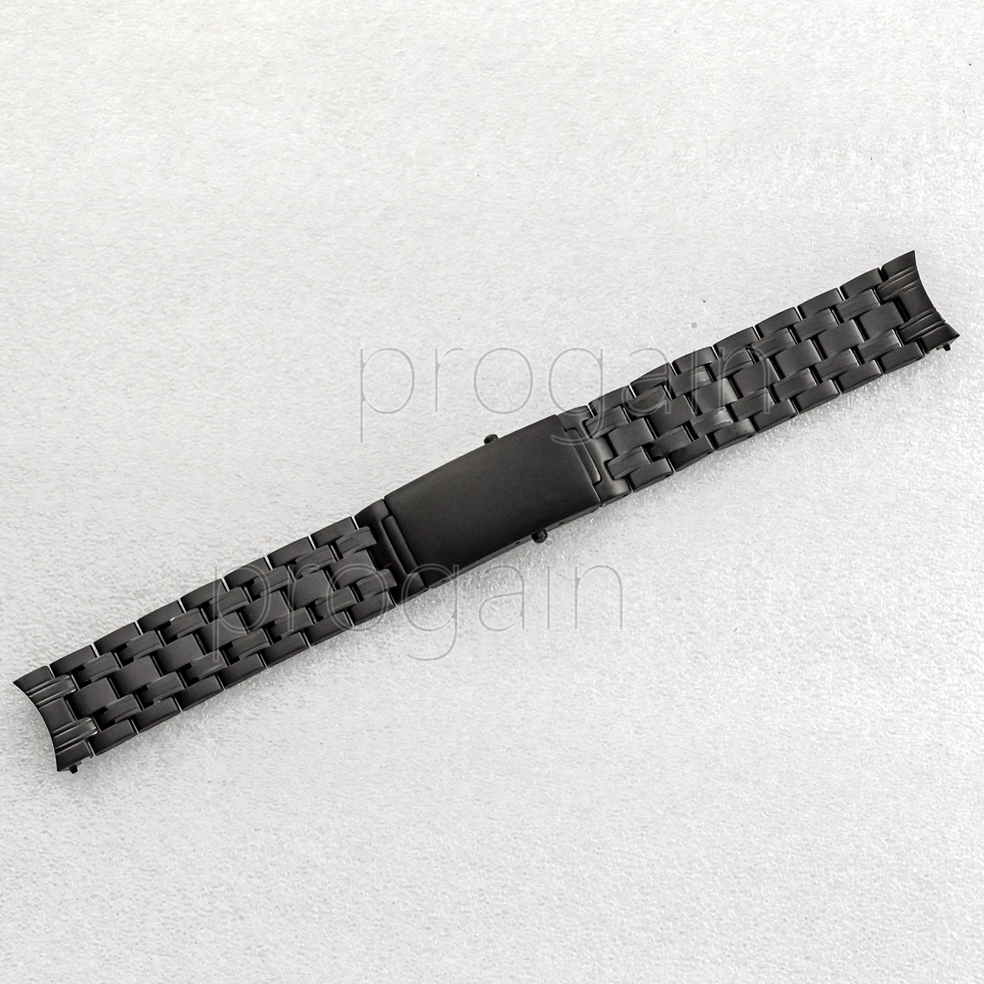 Silver/Black 20mm Strap Stainless Steel Bracelet For Seamaster 300 Band Replace Parts Wristband Watch Accessories