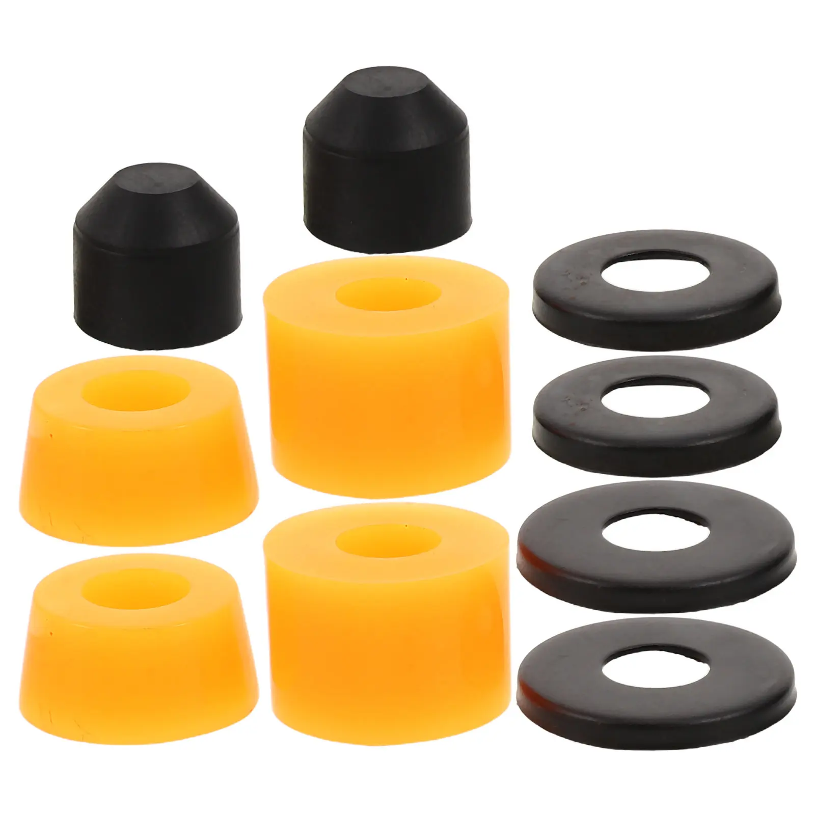 1Set Skateboard Bridge Pads PU Shock Absorber Longboard Double Concave Fishboard Riser Pads Anti Vibration Cushion Replacement