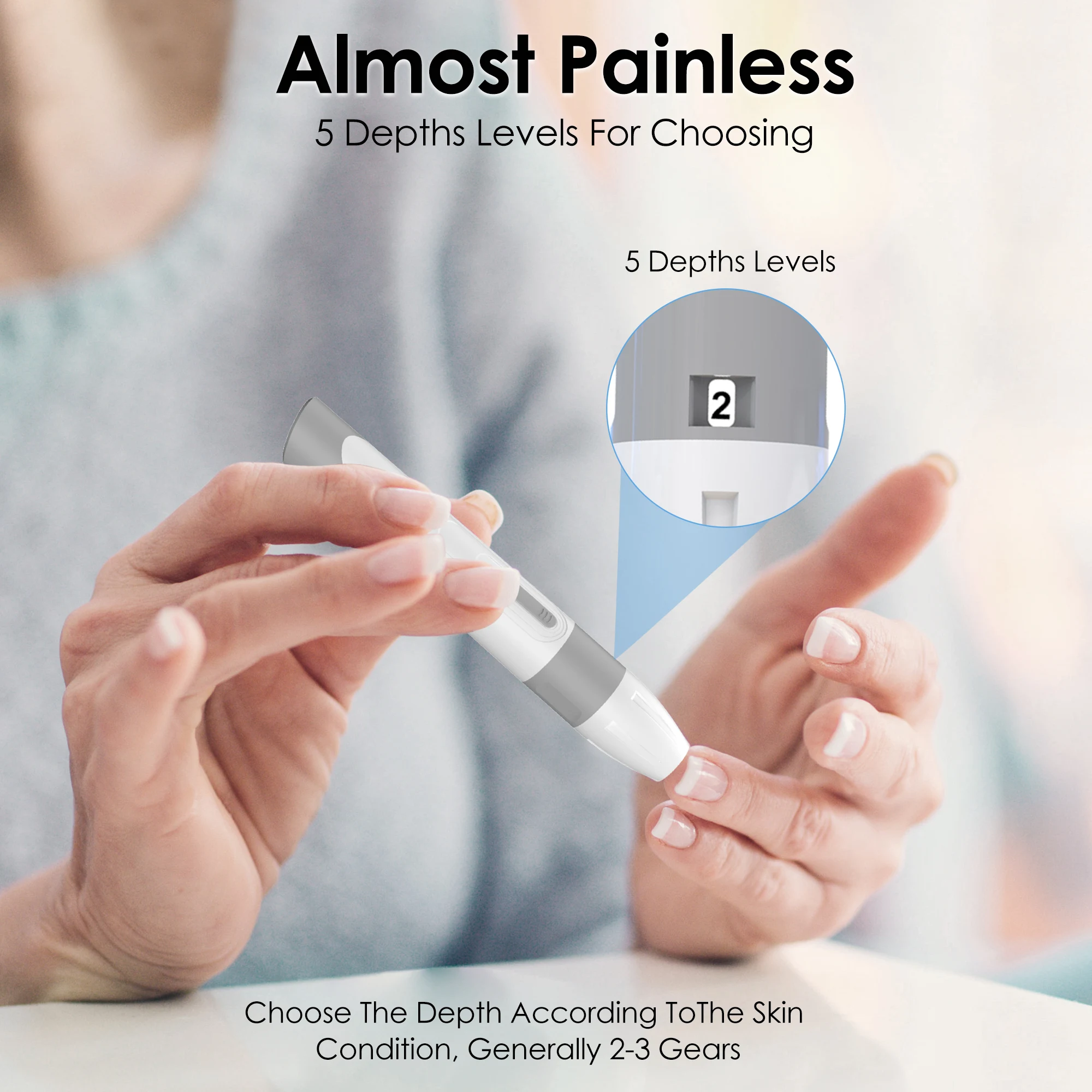 LinkSun Blood Glucose Meter G-425-3 Glucosemeter Kit No Code For Diabetes Tester 10/50/100pcs Strips Medical Blood Sugar Monitor