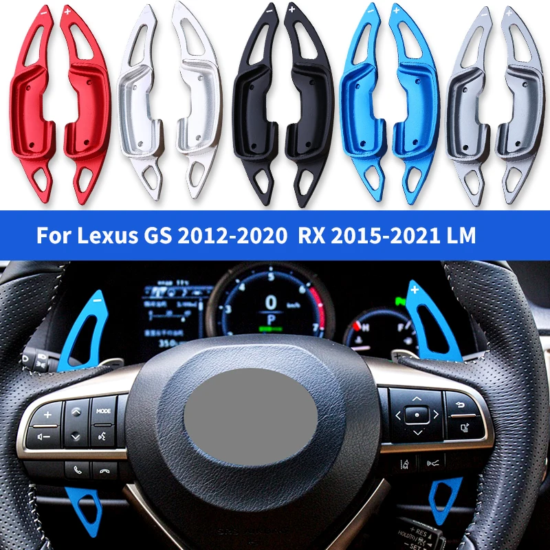 

For Lexus RX 2015-2021 Alloy Car Steering Wheel Shift Paddle GS 250 GS350 2012-2020 LM 300 LM500 2020-2023 DSG Paddle Shifter