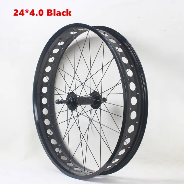 26X4.0 Sneeuwfiets Wielset Super Brede 20 Inch Vet Fiets Voor en Achter Aluminium Velgen Schijfrem Fit voor Rotary Vliegwiel