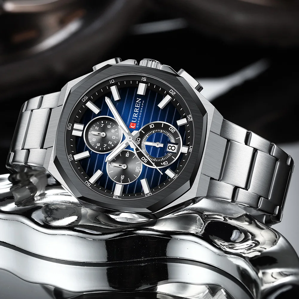 CURREN メンズ腕時計、高級感あふれるビジネス用クォーツ - Smartwatch Watches Gift For Men のレビューと価格