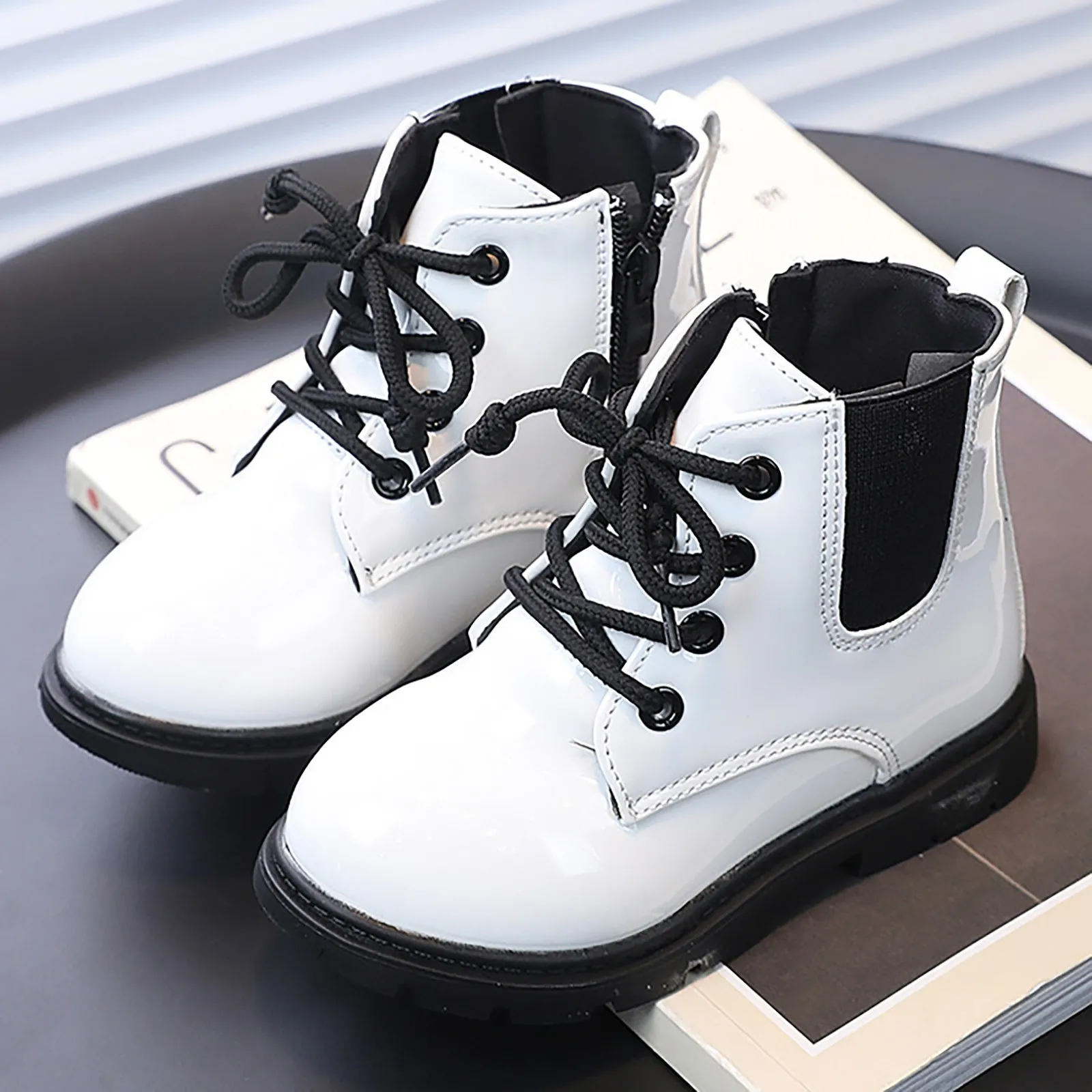 New Children Casual Shoes 2024 Autumn Winter Boots Boys Girls Shoes Fashion Leather Soft Antislip Boots Sport Running Shoes