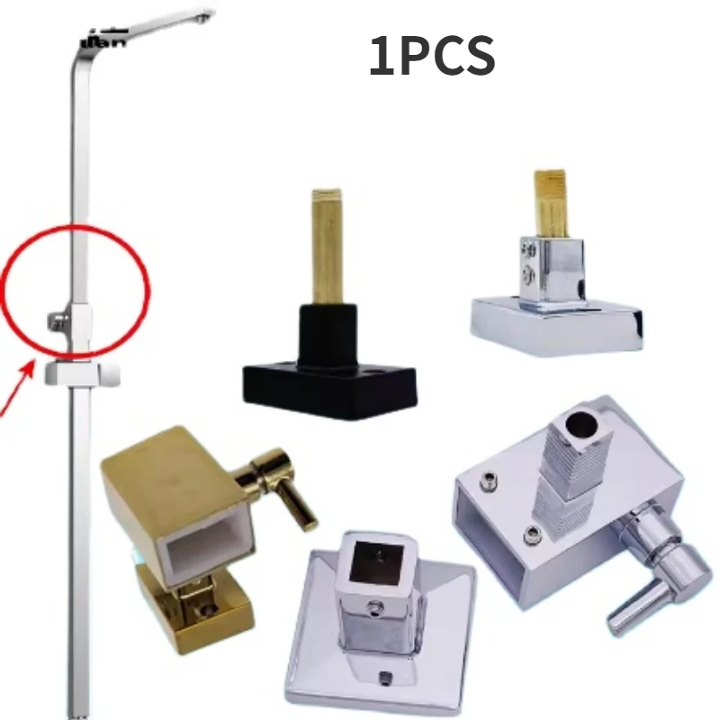 

Square shower head holder wall mount seat Universal Wall Mounted Suction Cup Shower Faucet Bracket rod wall fixing fittings
