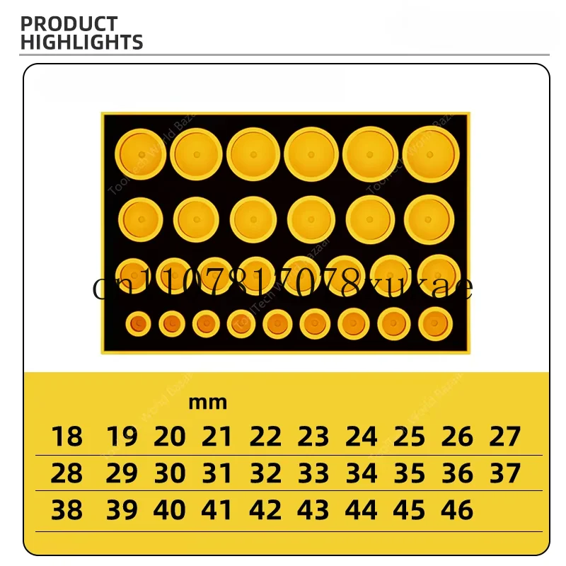 

6173 Heavy Duty Capping Machine Set Metal Watch Capper Professional Bottom Cover Mold Repair Tool 29 Pieces Steel Mold