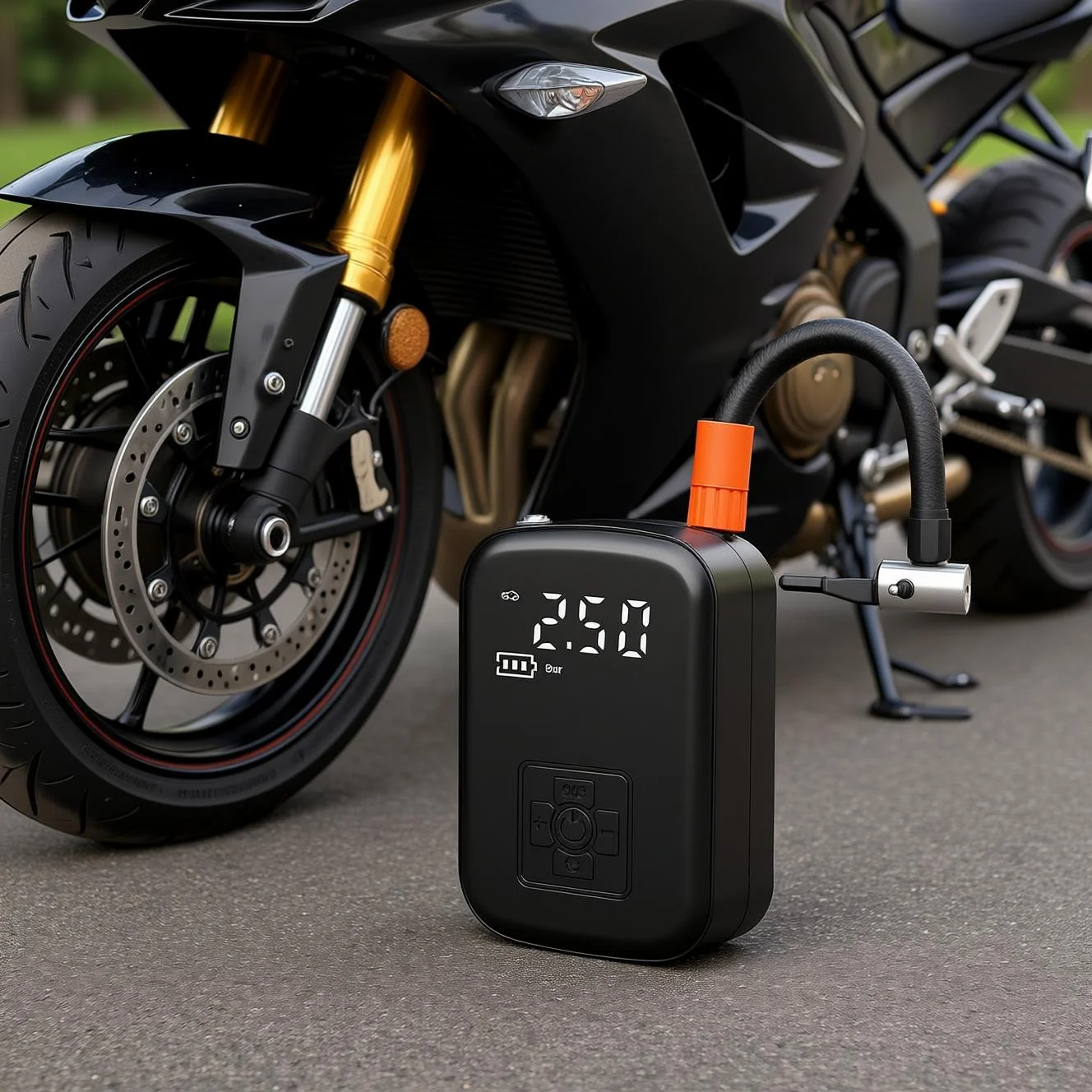 Motorfiets Opblaasbare Pomp 12V Bandenpomp Mini Luchtcompressor 150PSI Elektrische Luchtpomp voor Auto Fietsband Lucht vulpomp