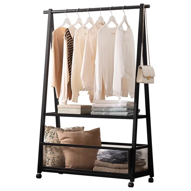 

Coat rack Floor hanger, floor rack Bedroom vertical simple shelf Hanging clothes